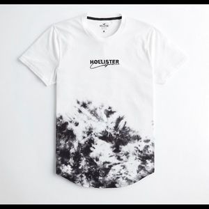 Tie-Dye Logo Graphic Tee WHITE AND BLACK TIE-DYE